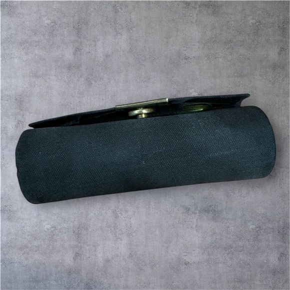 Vintage black beaded lipstick case with mirror - Picture 4 of 5